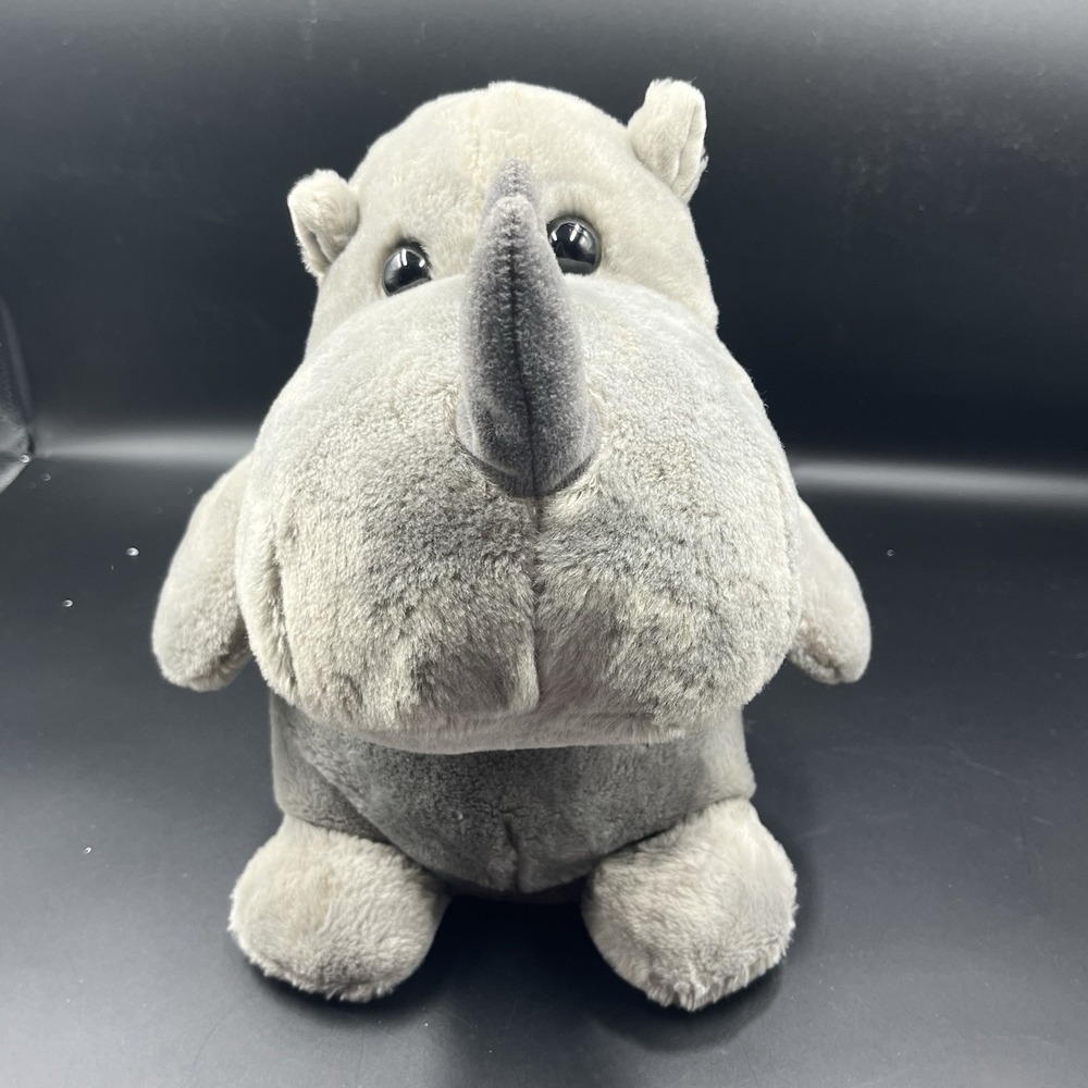 Aurora Happy Rhino Snout Forward Star‎ From Happy Hippo & Friends Plushie 12"